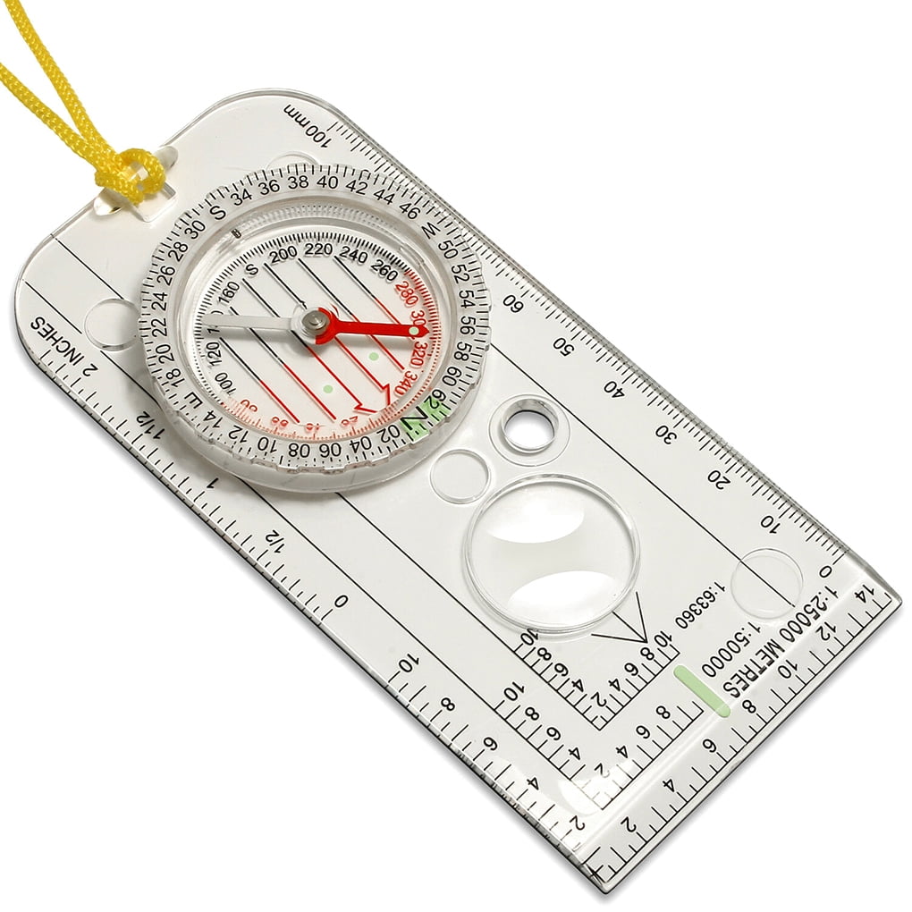 Hiking Walking Measures Distance Camping Survival Map Reading Compass 