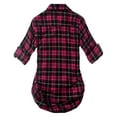 thumbnail image 3 of Matchstick Women Long Sleeve Flannel Plaid Checked Shirt (XS-XXL), 3 of 5