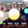thumbnail image 3 of Pool Toys, LED Beach Ball Toy with 16 Color Changing Lights, Pool Games Beach Party Outdoor Games for Teens Adults Family, Glow in The Dark Party Supplies (1PC), 3 of 7