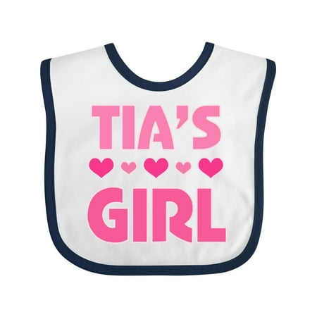 

Inktastic Tia Girls for Niece Gift Baby Girl Bib