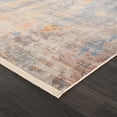thumbnail image 3 of Laddha Home Designs 5' x 8' Abstract Brushstrokes Loomed Area Throw Rug - Beige and Blue, 3 of 8