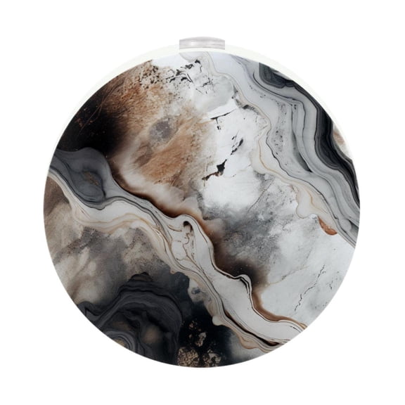 Marble Circular Night Light - Two Pack Induction Light Control for Indoor Reading & Night Rise