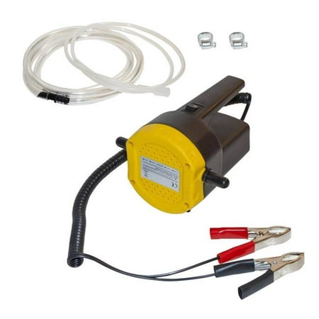 12V 5A DC Motor Fuel Oil Diesel Pump with Hose with Handle & On, Off (Best Way To Get Motor Oil Off Concrete)