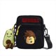 thumbnail image 2 of Roblox bolso de hombro periférico de juego, bolsa de lona oblicua de dibujos animados, bolsa cuadrada pequeña para estudiantes, regalo de cumpleaños para niñas y niños, 2 of 4