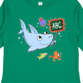 thumbnail image 4 of Inktastic Teacher Shark with School of Fish Boys or Girls Long Sleeve Toddler T-Shirt, 4 of 5