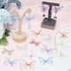 thumbnail image 4 of 1 caja de 180 mariposas de organza de 9 estilos, decoraciones de mariposas pequeñas de organza, alas de mariposa artificiales de primavera, 4 of 9