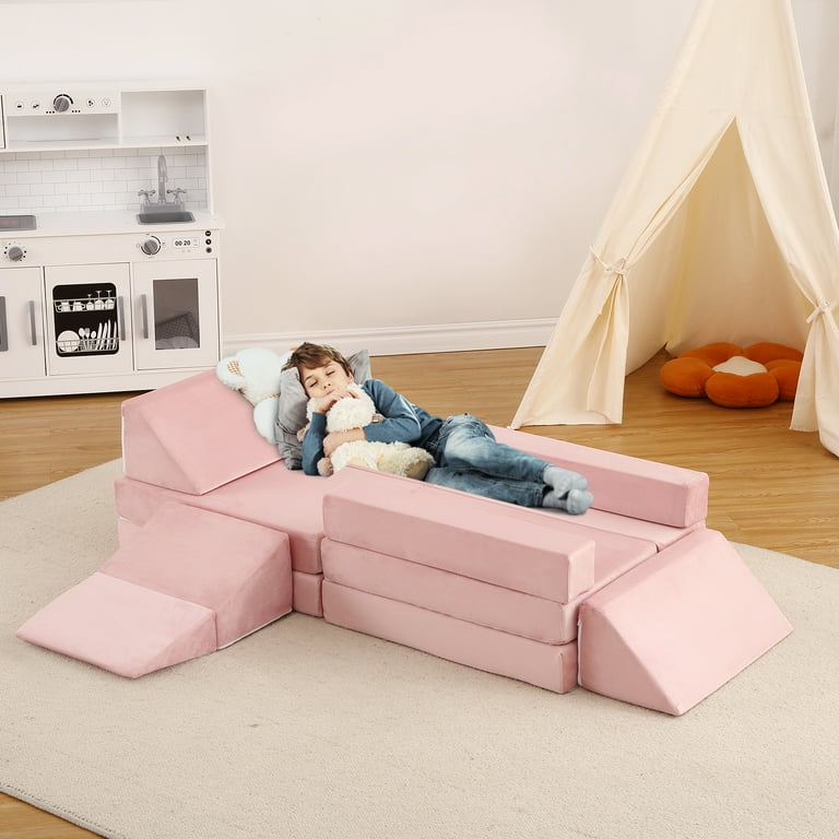 Modular Couch Ideas Nugget Folding Couch Modular Kids Couch 12pcs