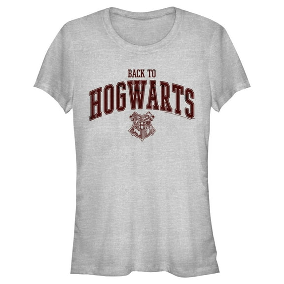 Junior's Harry Potter Back to Hogwarts Collegiate  Graphic Tee Athletic Heather X Large