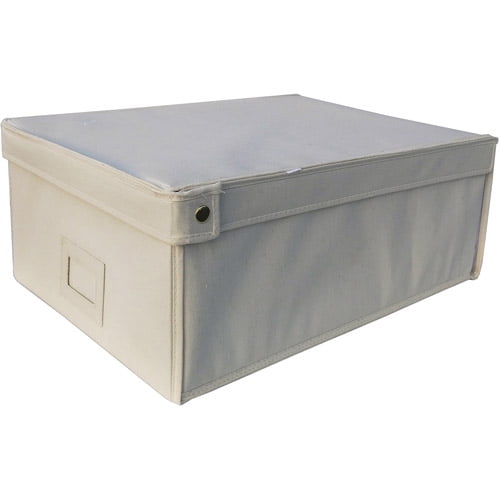 Neu Home Natural Canvas Storage Box, Small, Set of 2