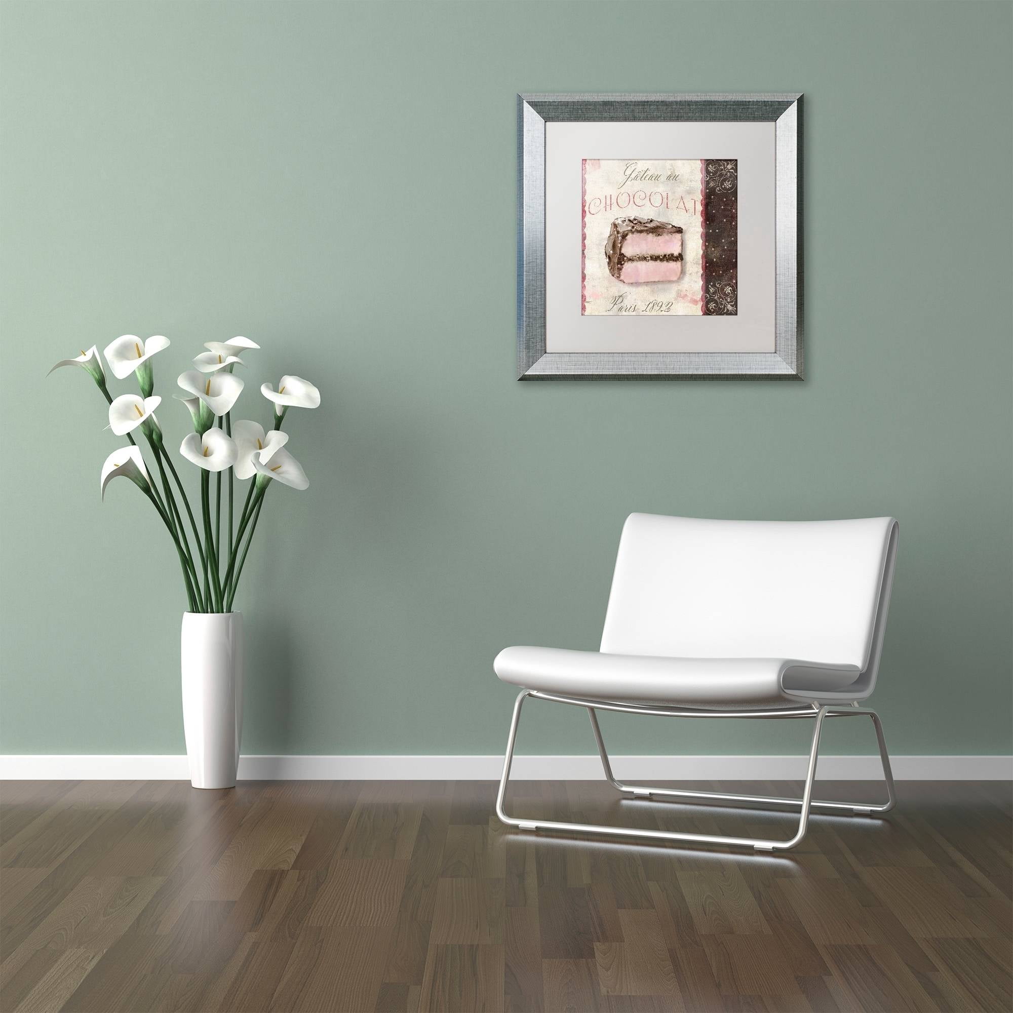 Trademark Fine Art "Patisserie XI" Canvas Art by Color Bakery White Matte, Silver Frame