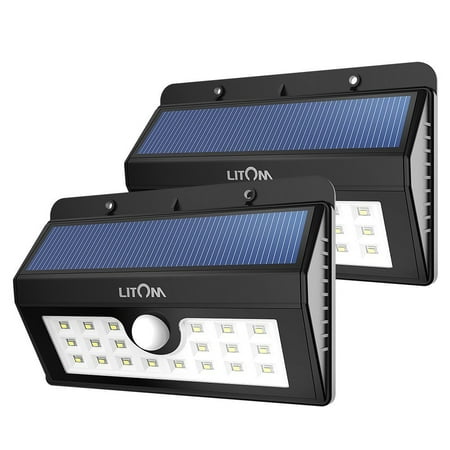 20 Big Led Solar Sensor Powered Wall Lights Weatherproof For Outdoor 20 Big Led Solar Sensor Powered Wall Lights Weatherproof For Outdoor 2 Pack