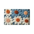 thumbnail image 2 of Floral Velvet Door Mat Luxe Wool Rug For Entryway & Bathroom (Dirt & Durable) Shag Area Rug Fringe Baby Blanket Polyester Blankets Mens Throw Blankets Blankets Thick Throw Blanket Neutral Light Throw, 2 of 6