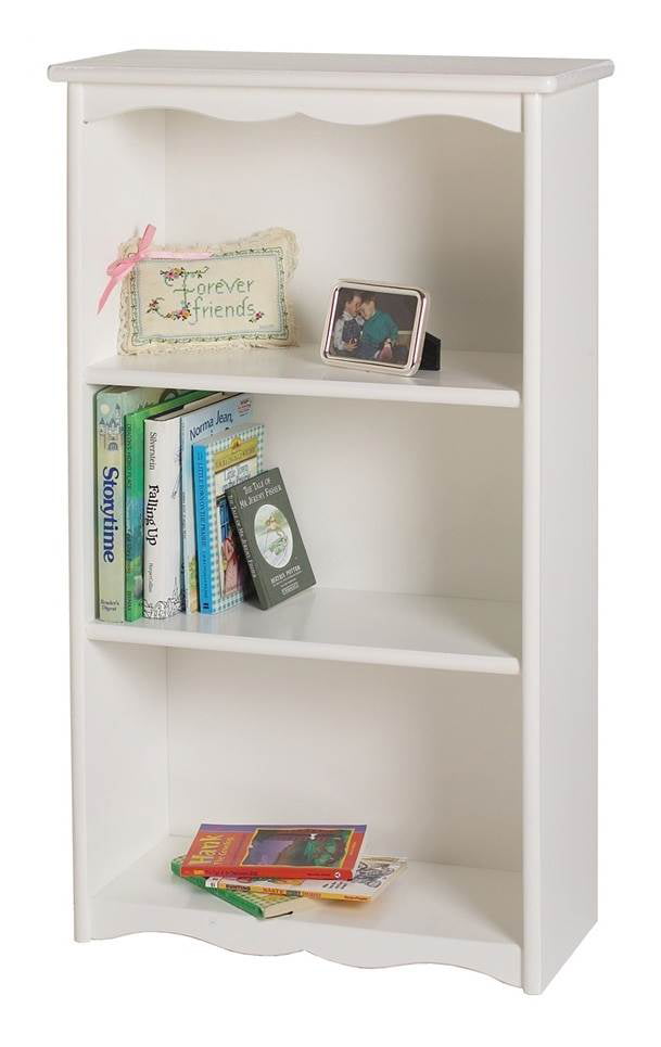 Traditional Bookcase Sw Solid White, White Bookcase 30 Inches High Quality