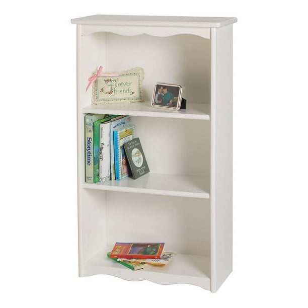 Traditional Bookcase Sw Solid White, One Shelf Bookcase White