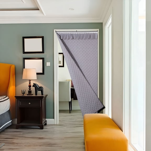 XIBUFE Magnetic Thermal Insulated Door Curtain,Winter Door Curtain,Insulation Cover Blanket for Winter/French/Patio/Sliding Glass Doors,2 Sizes