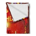 thumbnail image 2 of 13th Birthday Soft Flannel Fleece Throw Blanket, Creamy Chocolate Cake with Candlesticks Presents and Ribbons Theme, Cozy Plush for Indoor and Outdoor Use, 60" x 80", Multicolor, by Ambesonne, 2 of 5