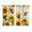 yellow, variant on Sunflower Bee Kitchen Curtains 84 Inch Length, Yellow Botanical Vintage Rose Floral Spring Grommet Top Bedroom Living Room Curtains, Light Filtering Cafe Curtain Drapes 2 Panels Set 104''x84''