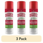 (3 pack) Nature's Miracle Cat Stain and Odor Remover Foam for Carpet, Hard Floors, Fabric and Furniture, 17.5 oz