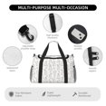 thumbnail image 4 of Fotbe Bunny And Bird Bolsa de Viaje con Estampado, Bolsa de Fin de Semana para Mujer con Compartimento para Zapatos, Bolsa de Gimnasio con Bolsillo Húmedo, 4 of 7