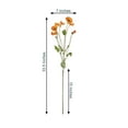 thumbnail image 2 of BalsaCircle 2 Orange 33" Stem Silk Poppy Sprays Artificial Flower Bushes Wedding Party Decorations, 2 of 8