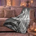 thumbnail image 6 of Gray Wolf on Rocky Ledge, Realistic Wildlife Illustration Style for Wolf Lovers, Misty Mountain Wilderness Art and Birthday Gift, Cozy Flannel Blanket for Living Room and Bedroom, Home Decor, 6 of 9