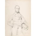 thumbnail image 2 of Jean Auguste Dominique Ingres 11x14 Black Ornate Wood Framed Double Matted Museum Art Print Titled: Admiral Sir Fleetwood Broughton Reynolds Pellew (1817), 2 of 5