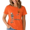 thumbnail image 2 of NH2 Creative Funny Skeleton Lost Pumpkin Balloon Halloween T-Shirt, 2 of 4
