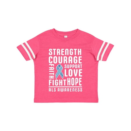 

Inktastic ALS Awareness Strength Courage Support Gift Toddler Boy or Toddler Girl T-Shirt
