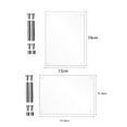 thumbnail image 5 of KMSS Picture Frames Magnetic Acrylic Photo Frame 6/8 inch Clear Display Frame Double Sided Frameless Desktop Picture Frame for Graduation, Birthday, Decoration, 5 of 7