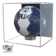 Acrylic Wall Mount Full Sized Soccer Ball Display Case by GameDay Display