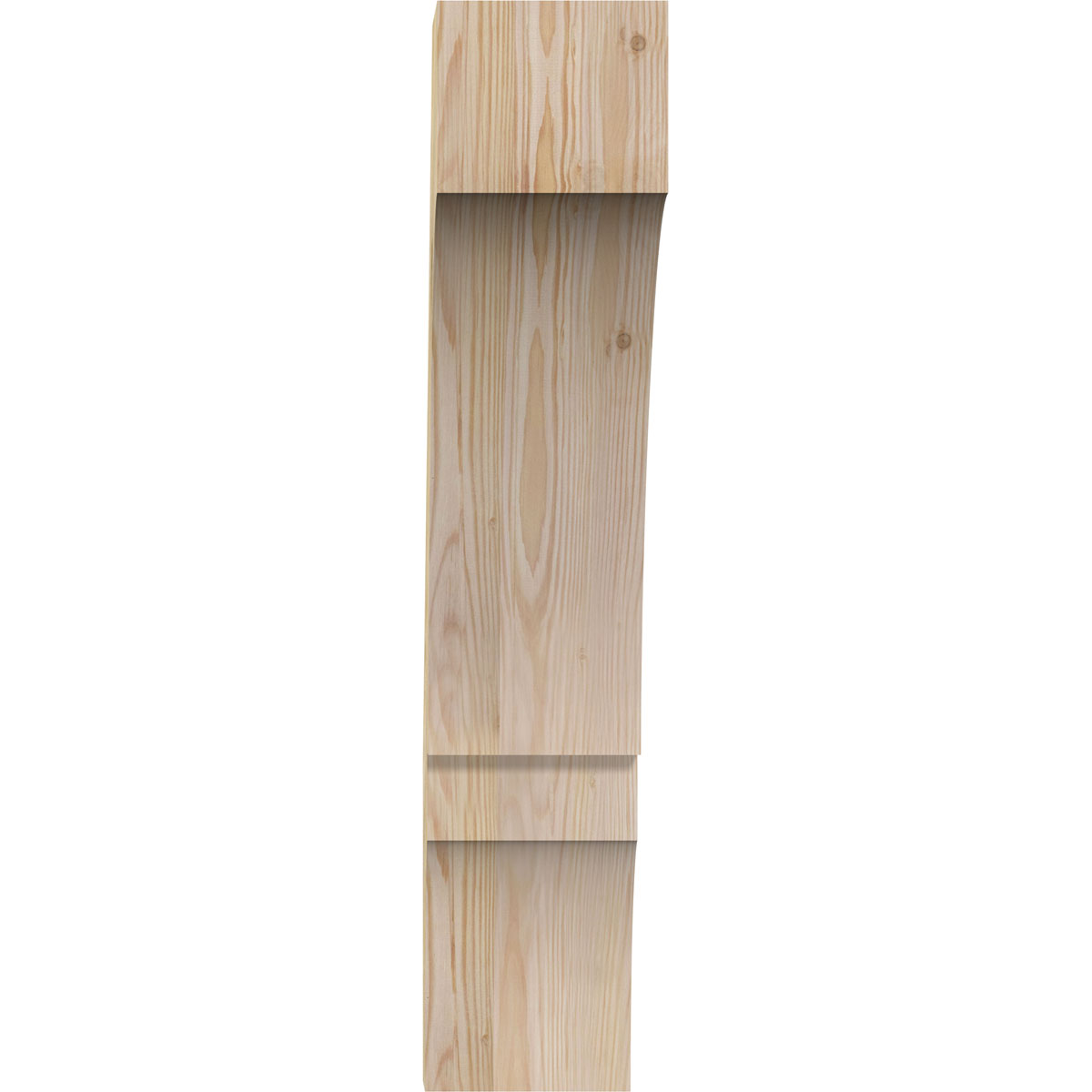 6"W x 18"D x 30"H Balboa Rough Sawn Knee Brace, Douglas Fir