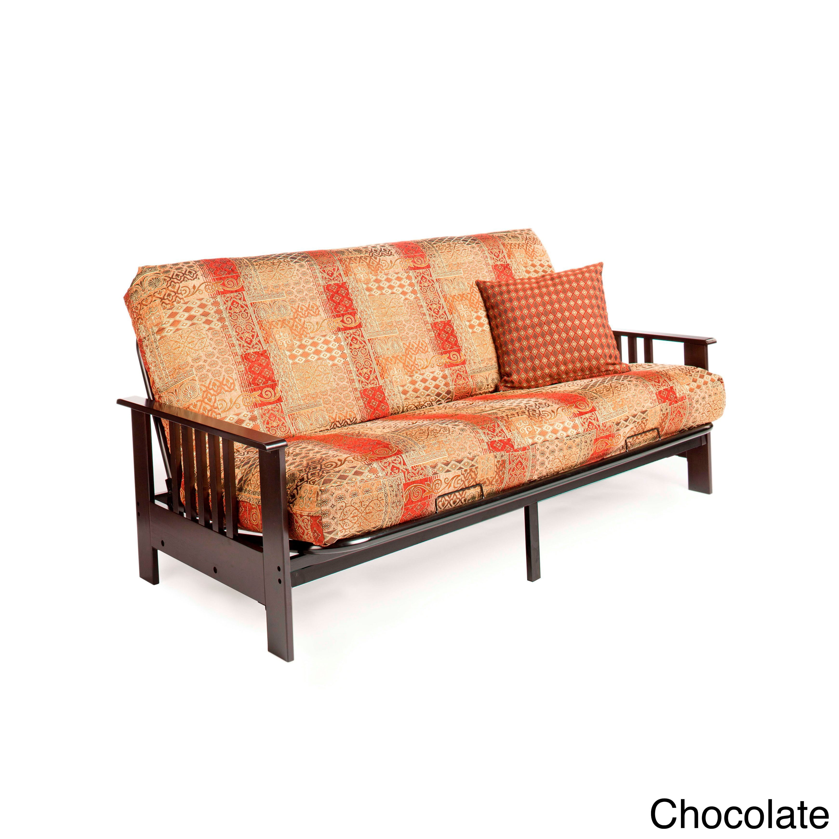 Night And Day Dakota Full Wood And Metal Futon In Honey Oak Walmart Com Walmart Com