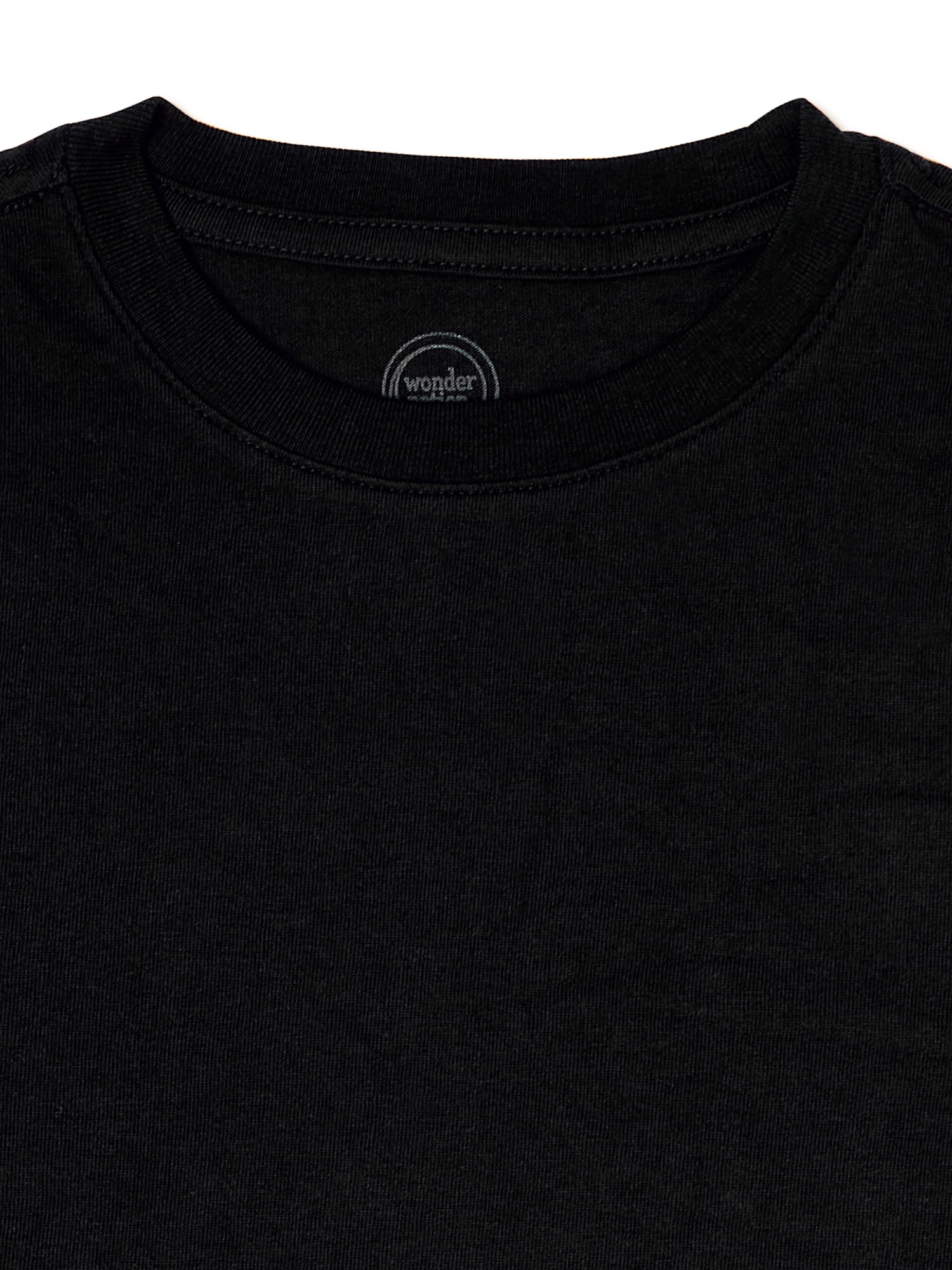 Wonder Nation Boys Kid Tough Tee with Short Sleeves, Sizes 4-18 & Husky