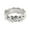Silver, variant on Krdevn Rose Gold Plated 3D Embossed Floral Band Ring Open Inner Edge Flower Stackable Finger Ring Size 5-11 Women Daily Jewelry Gift