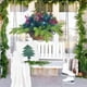 thumbnail image 4 of Cesta Colgante De Navidad Artificial Con Conos De Pino, Bayas Rojas, Luces Led Blancas, Decoración Para Jardín De Césped Interior Al Aire Libre Eigraketly HA039026-00, 4 of 6