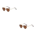 thumbnail image 1 of Gafas de sol Minnieouse en forma de corazón PVC Lente Tac marco de metal dorado, 1 of 6