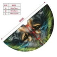 thumbnail image 3 of Yiaed Realistic Style Colorful Wolf Print Christmas Tree Skirt , Tree SkirtsTree Mat for Christmas Winter Holiday Indoor Decorations-36", 3 of 7