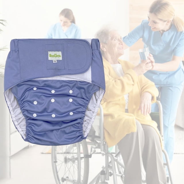 Adult Cloth Diaper for Men Women Underwear Briefs Disability Aids Incontinence S