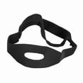 thumbnail image 3 of Ceinture de soutien pour le sommeil, noire, pour homme et femme, avec mentonnière et mâchoire, anti-ronflement (sans ourlet), 3 of 4