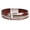 coffee brown, variant on Gold Plated Multi-Layer Cross Leather Bracelet for Women, "BLESSED" Engraved CZ Cross Charm, Magnetic Clasp Stackable Christian Jewelry Gift
