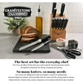 thumbnail image 2 of Granitestone Pro Black Knife Set 15 Piece with Block Premier Chef Knife Set with Block, 2 of 8