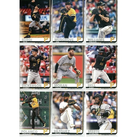 2019 Topps Series 1 Baseball Pittsburgh Pirates Team Set of 12