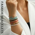 thumbnail image 4 of Perles Faites à la Main Boho, Chevilles Multicouches Colorées pour Femmes, 4 of 5