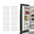 thumbnail image 4 of 2x10x Divisores de almacenamiento para refrigerador, clip organizador para refrigerador, partición telescópica ajustable, placas divisorias 2 piezas, 4 of 8