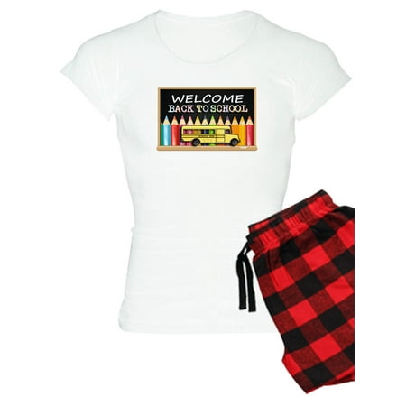 

CafePress - WELCOME BACK TO SCHOOL BUS - Women s Light Pajamas