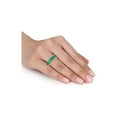 thumbnail image 6 of 2.40 Carat (Ctw) Emerald Ring band with Diamonds in 14K Yellow Gold for Women, 6 of 7