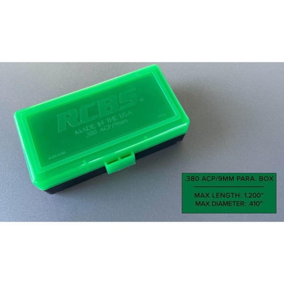 RCBS 380/9mm Impact Resistant Storage Boxes for Handloading