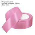thumbnail image 3 of Unique Bargains 1.5" Wide 24 Yards Satin Ribbon Single Side Craft Roll Decoration Medium Pink, 3 of 6