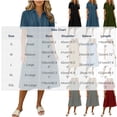 thumbnail image 3 of Women's Solid Color Short Sleeve Lapel Loose Dress - Casual Summer Double Layer Style, 3 of 6