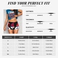 thumbnail image 5 of Logiee 4th of July Gnomes Print Women's Biker Shorts,Workout Gym Shorts,Scrunch Shorts,Tummy Control Hidden Scrunch Running Yoga Shorts-Medium, 5 of 8